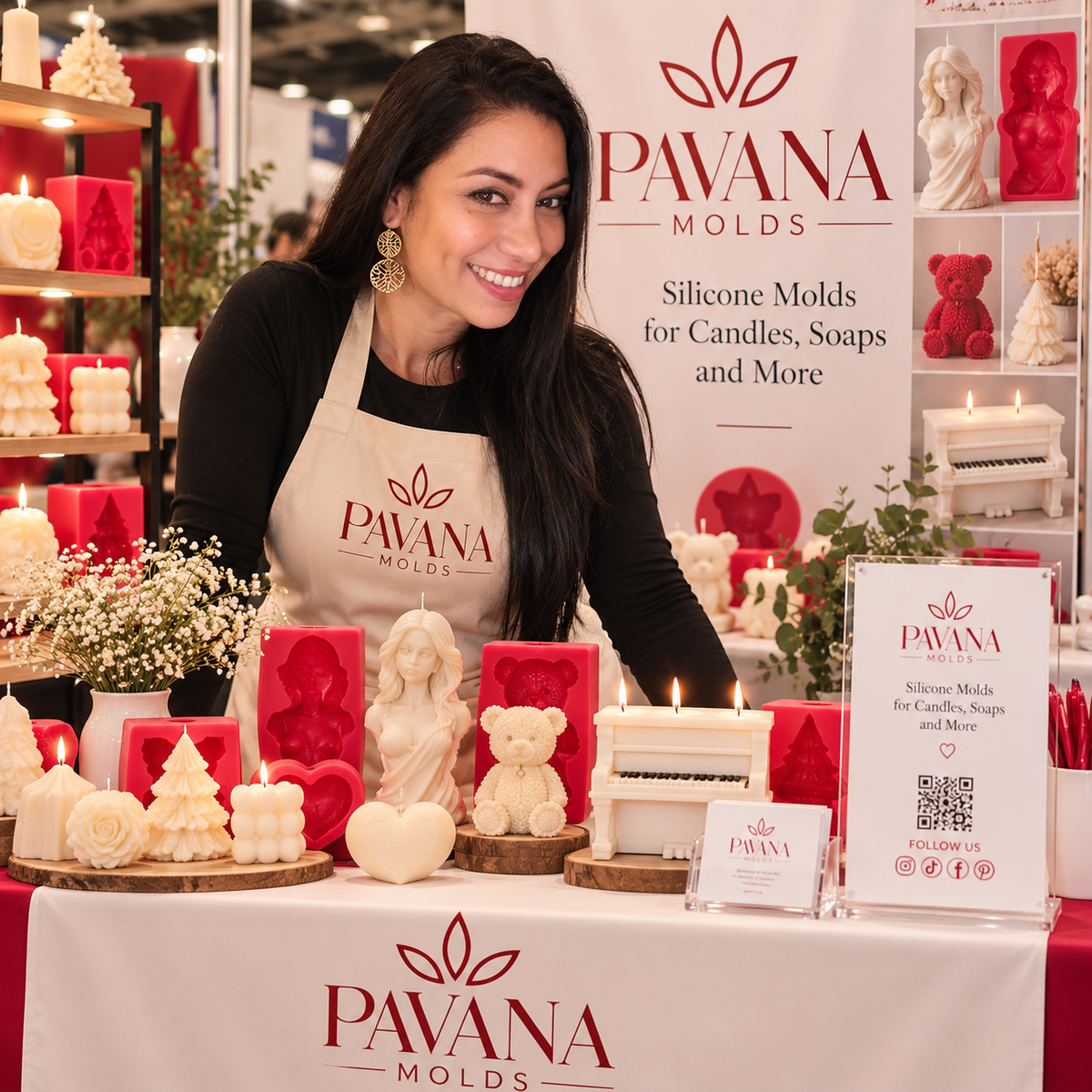Silvana at the Pavana Molds booth