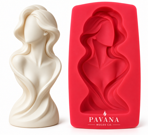 Pavana abstract woman silicone mold