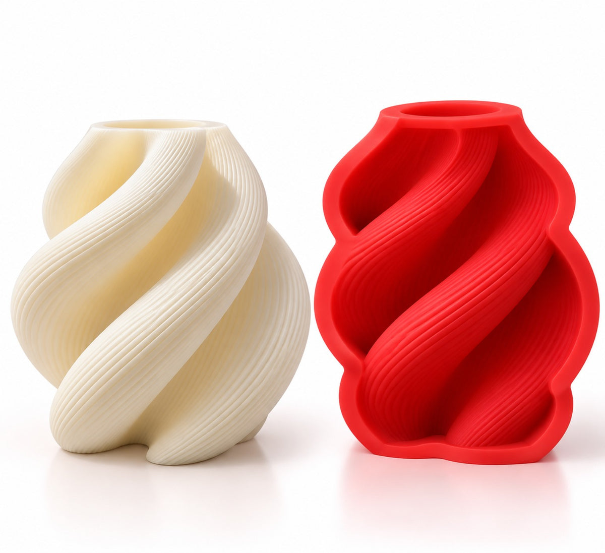Spiral Vase Candle Mold