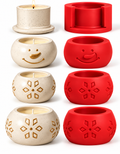 Pavana ceramic style candle vessel silicone mold set
