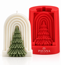 Pavana Molds Co Christmas arch tree silicone candle mold
