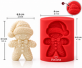 Pavana Winter Gingerbread Character Candle Mold