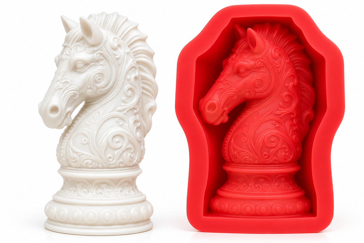 Ornate Horse Sculpture Silicone Mold