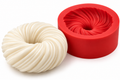 Pavana sculptural twisted ring silicone candle mold