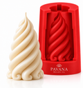Pavana Molds Co spiral Christmas tree silicone candle mold