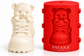 Pavana teddy bear in boot 3D silicone mold