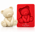 Pavana Molds Co teddy bear silicone candle mold