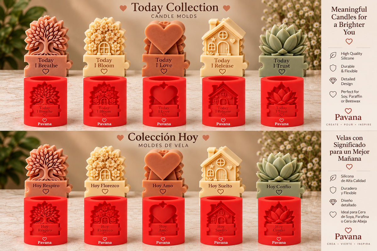 Colección Today Affirmations Candle Mold – Spanish